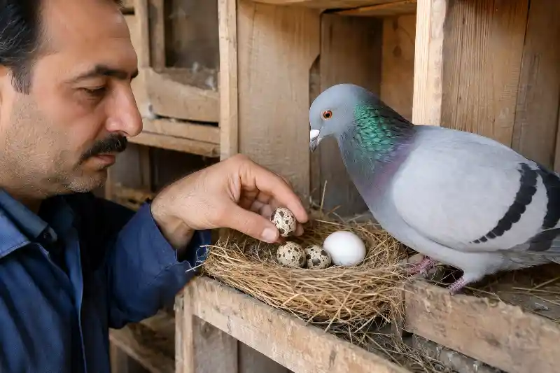 تخم بلدرچین برای کبوتر