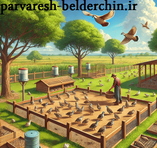 پرورش بلدرچین در فضای باز
