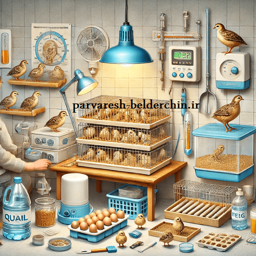 وسایل مورد نیاز برای پرورش بلدرچین در خانه