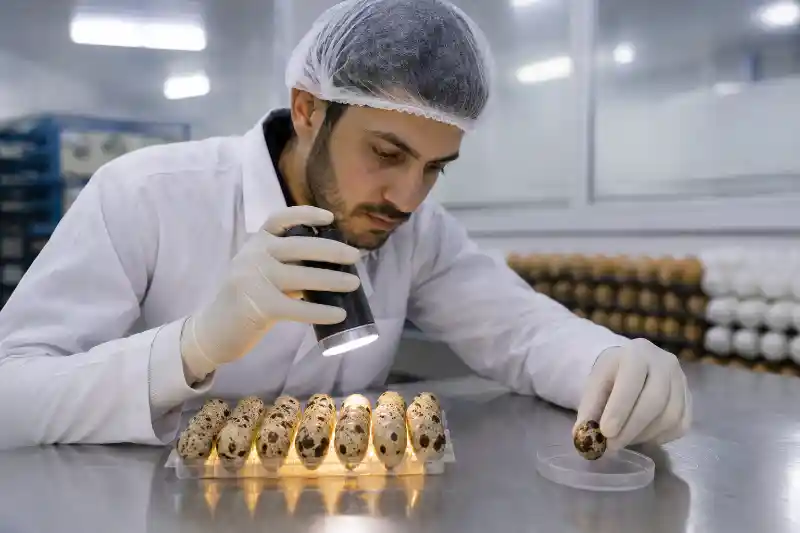تشخیص تخم بلدرچین فاسد