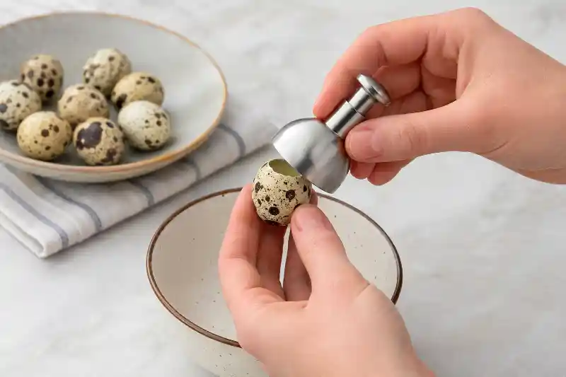 نحوه شکستن تخم بلدرچین