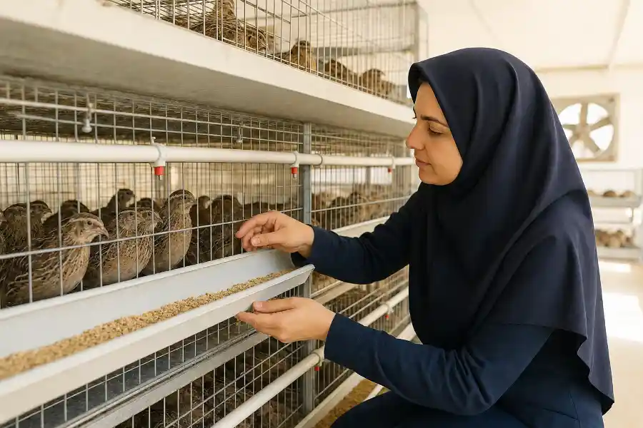 حداکثر وزن بلدرچین