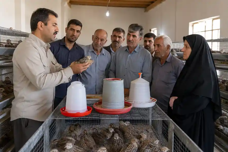 آموزش پرورش بلدرچین جهاد کشاورزی