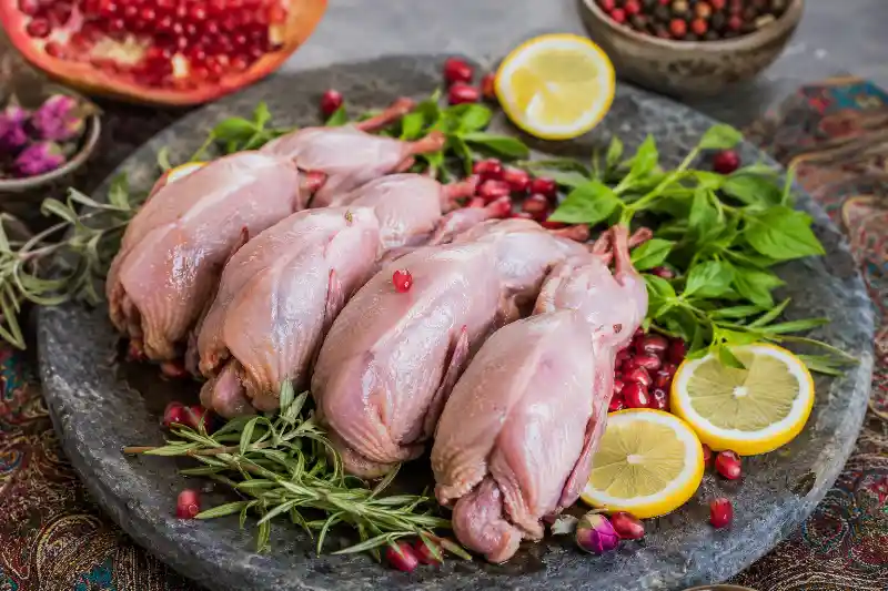 گوشت بلدرچین شیراز
