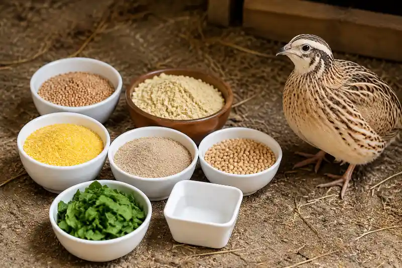 غذای بلدرچین خانگی